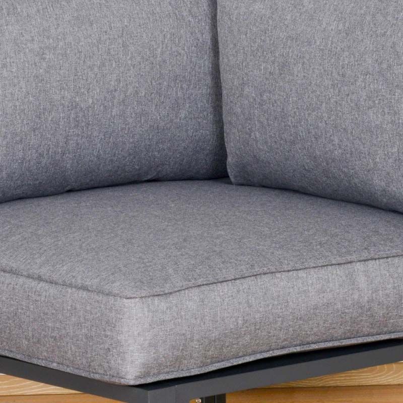 5 Piece Sun Lounger Set With Cushions - Grey