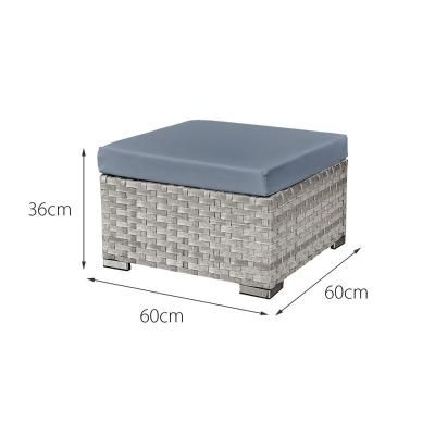 Trinidad Deluxe Rattan 8 Seater Modular Sofa Set - Dove Grey