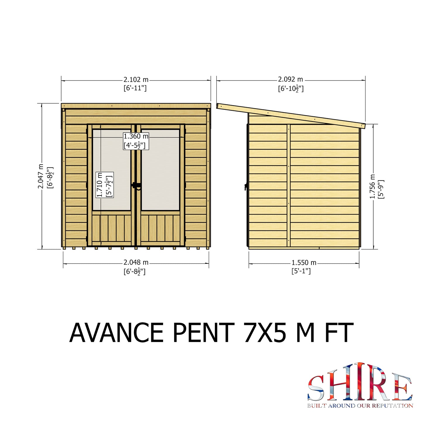Avance 7x5m Summerhouse