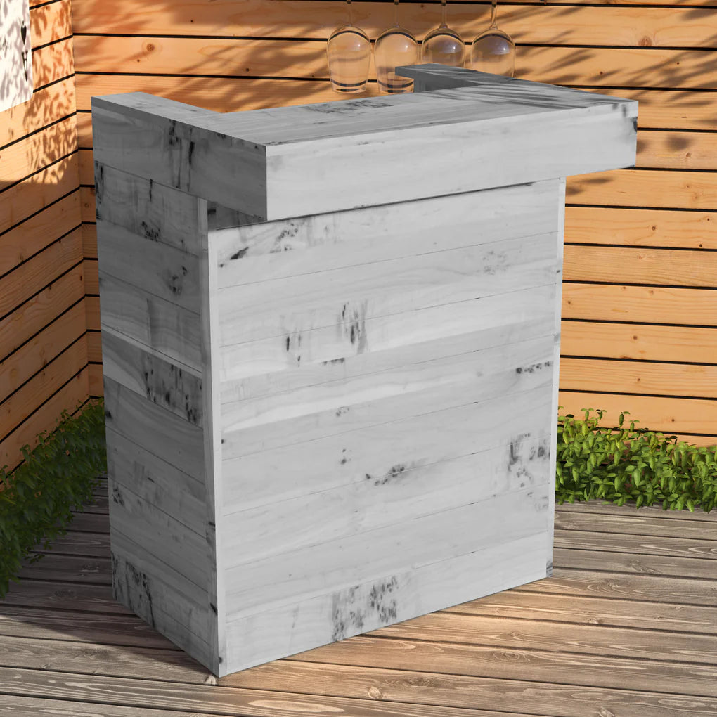 Rustic Wooden Garden Bar with Roof