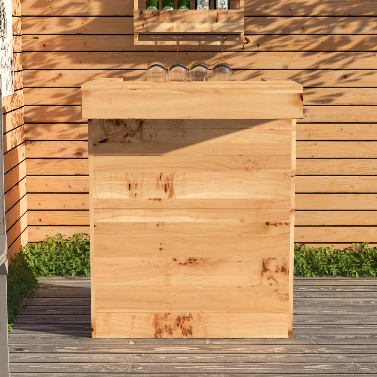 Rustic Wooden Pallet Bar