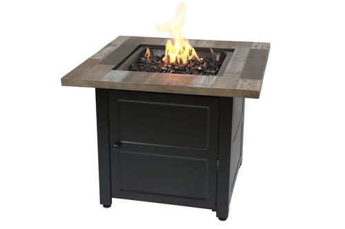 Campesino 30-Inch Fire Table Rustic Wood - Idealoutdoorliving