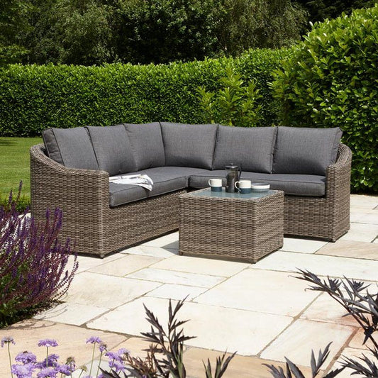 Bunbury 2 Piece Corner Sofa Set Natural Weave
