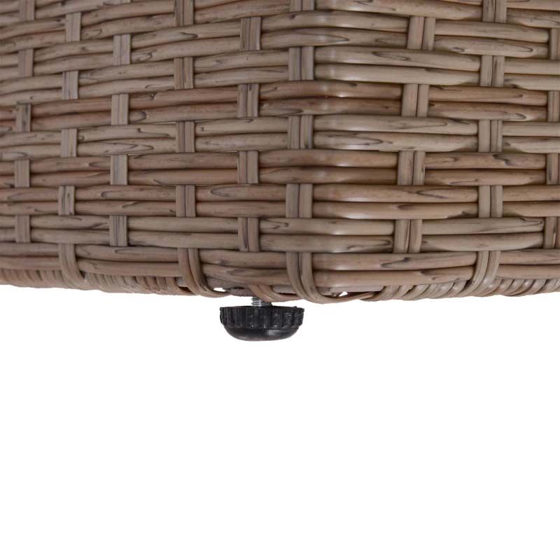 5-Seater Rattan Furniture Garden Set - Brown / Beige