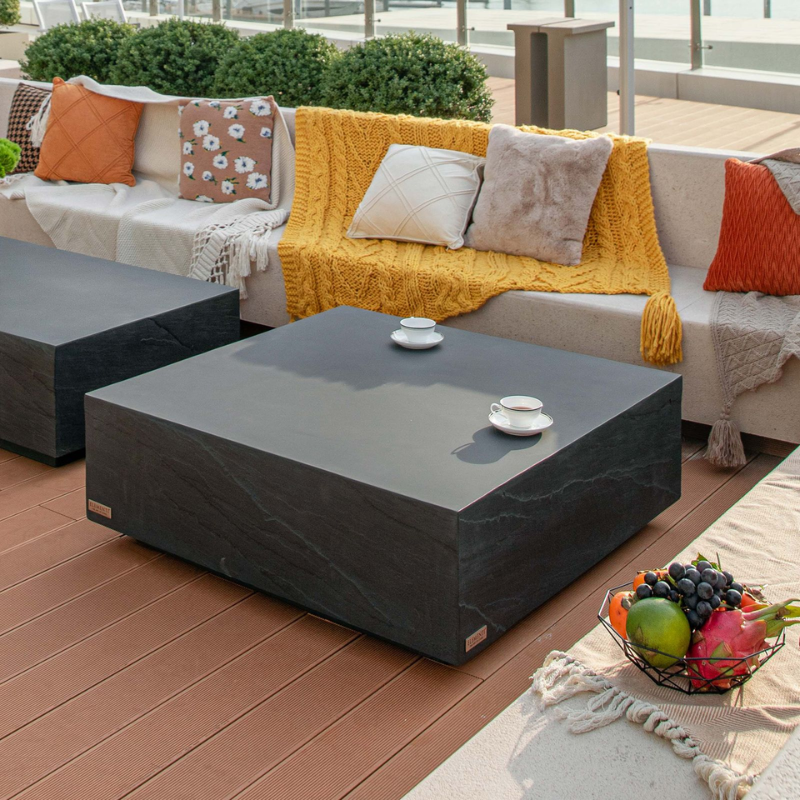 Colorado GRC Large Coffee Table in Slate Black