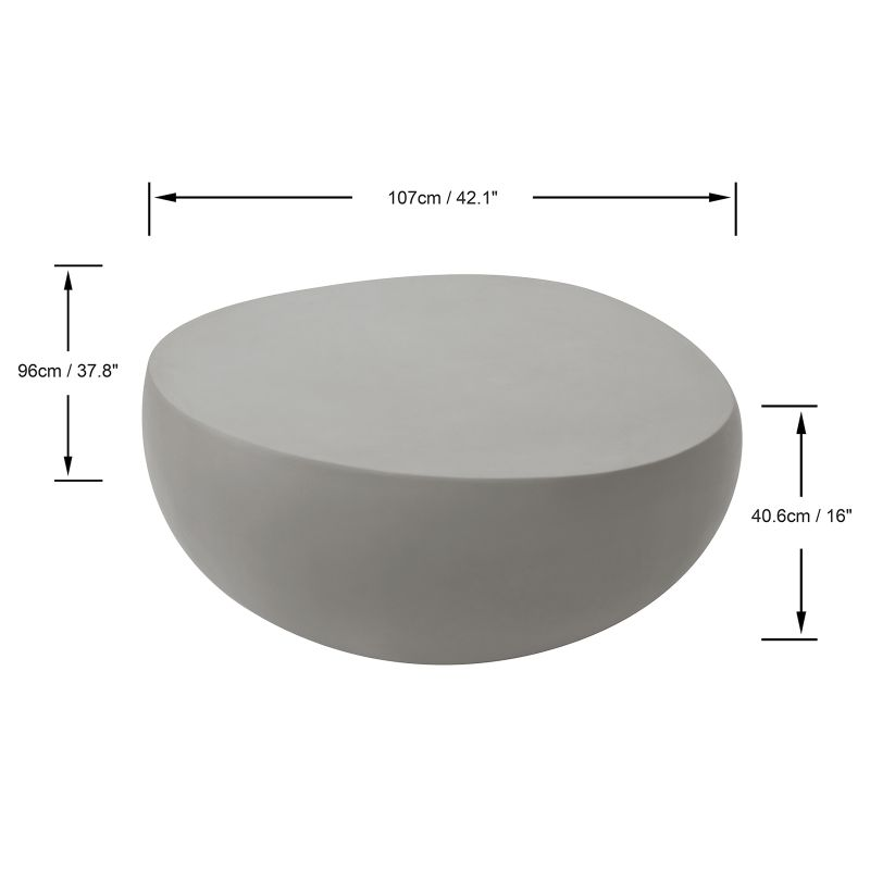 Ikaria GRC Coffee Table in Space Gray