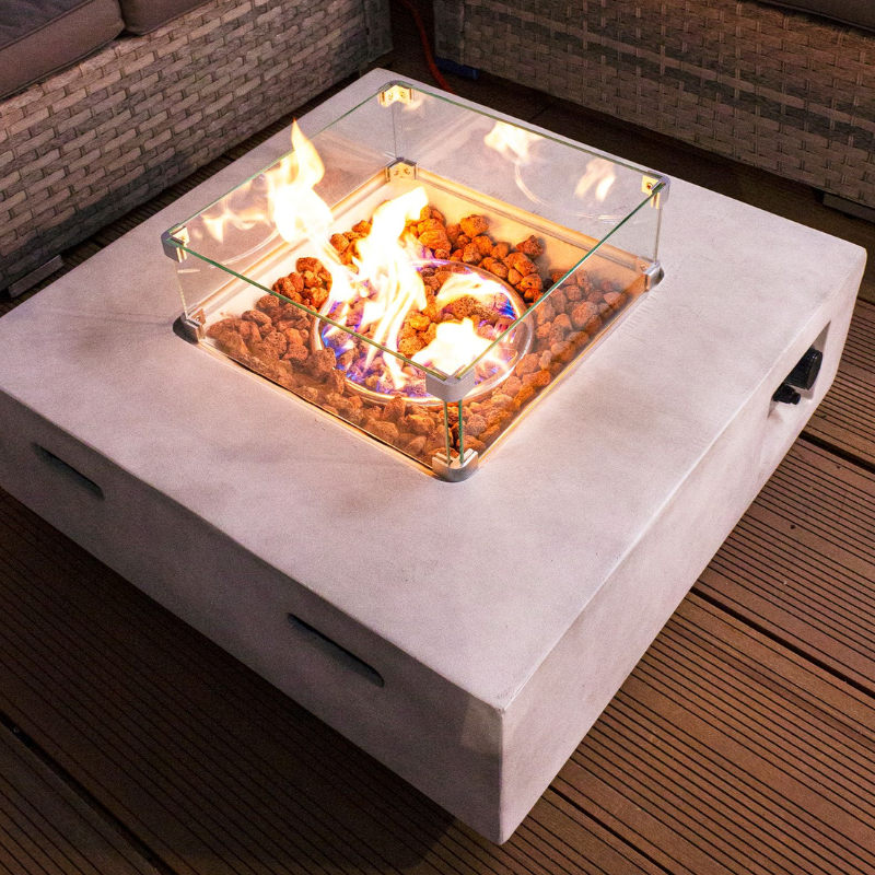 Royal Fire™ Lanzarote GRC Square Gas Fire Pit