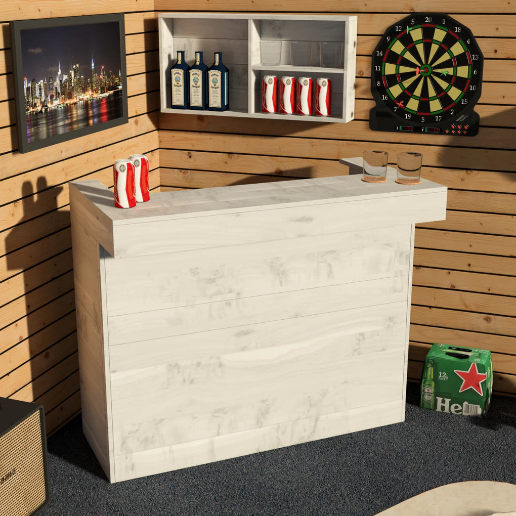 Rustic Wooden Man Cave Bar