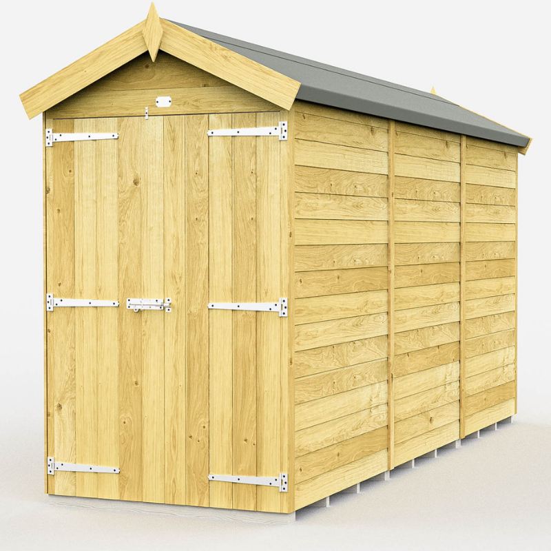 Apex Shed 4ft Double Door No Windows