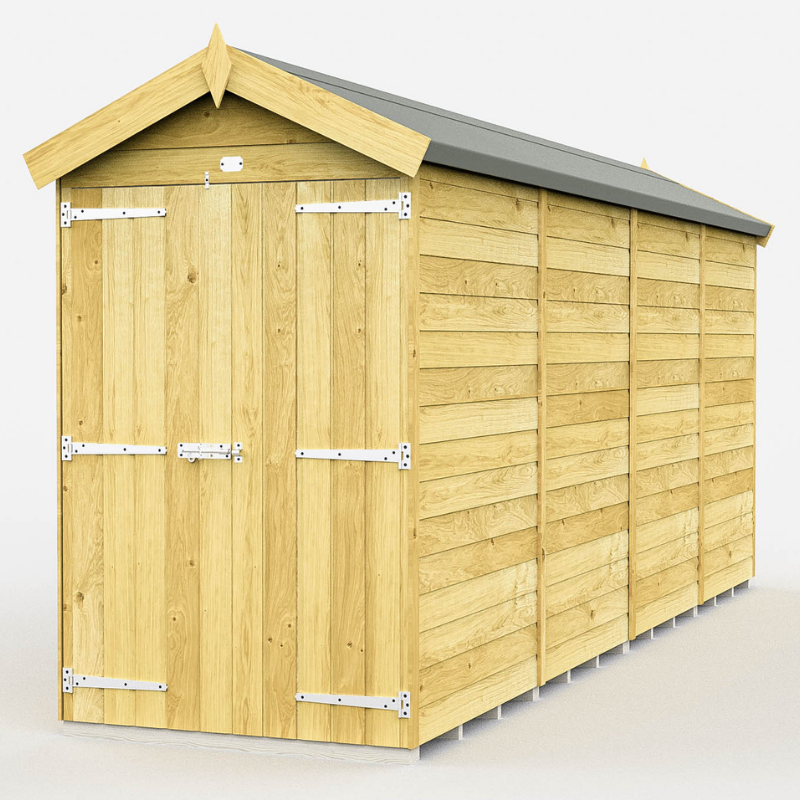 Apex Shed 4ft Double Door No Windows