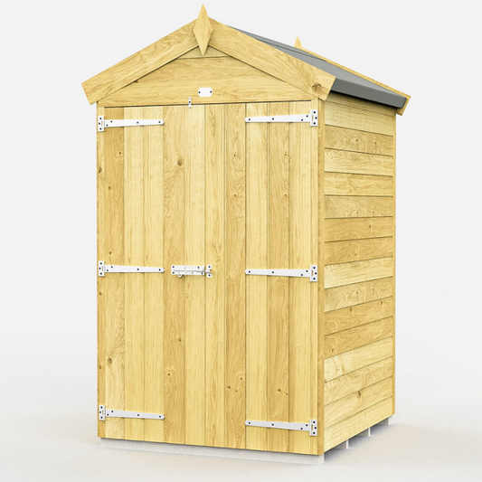 Apex Shed 4ft Double Door No Windows