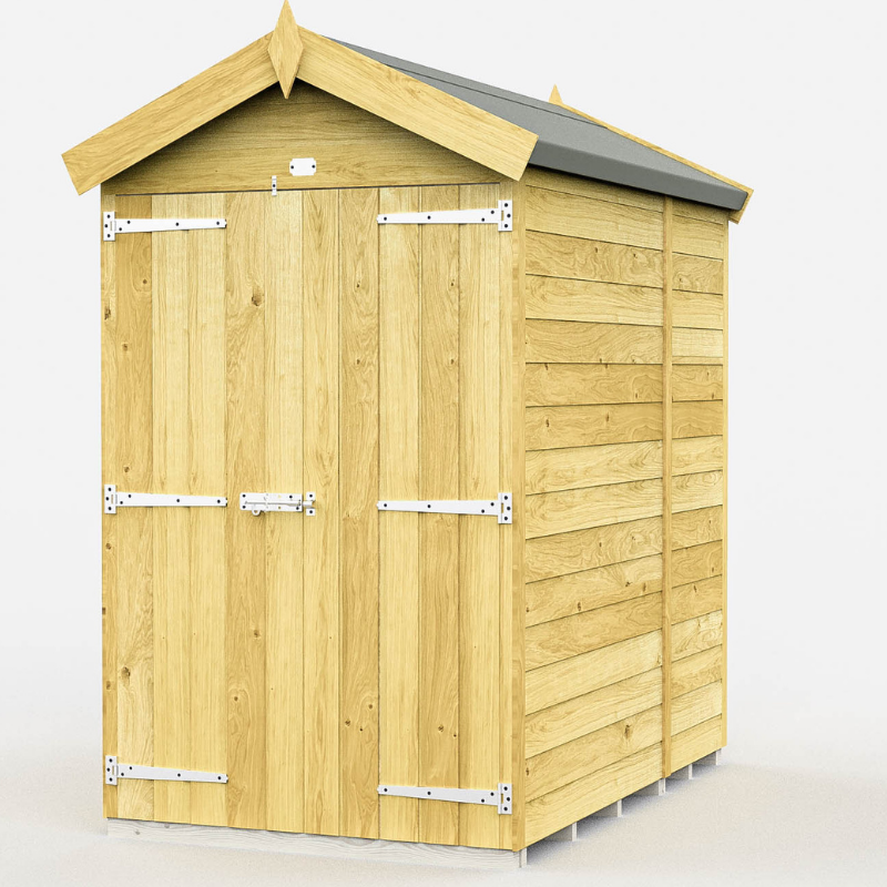 Apex Shed 4ft Double Door No Windows