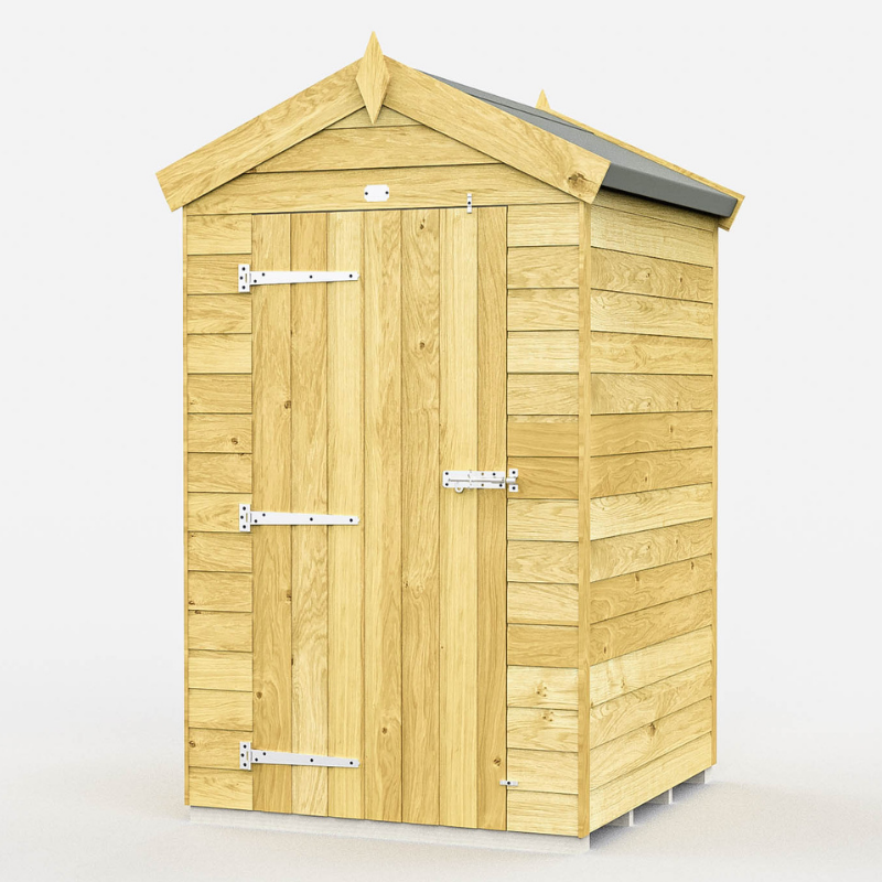 Apex Shed 4ft Single Door No Windows