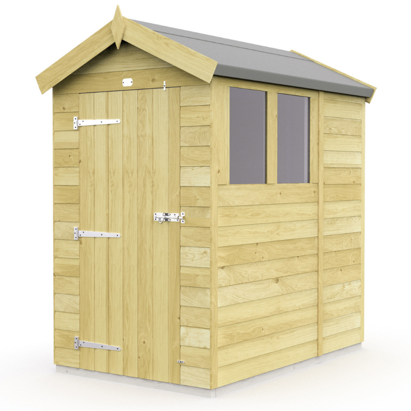 Apex Shed 4ft Single Door With Windows