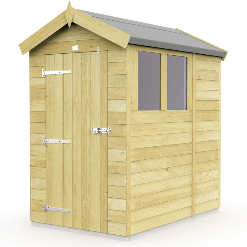 Apex Shed 4ft Single Door With Windows