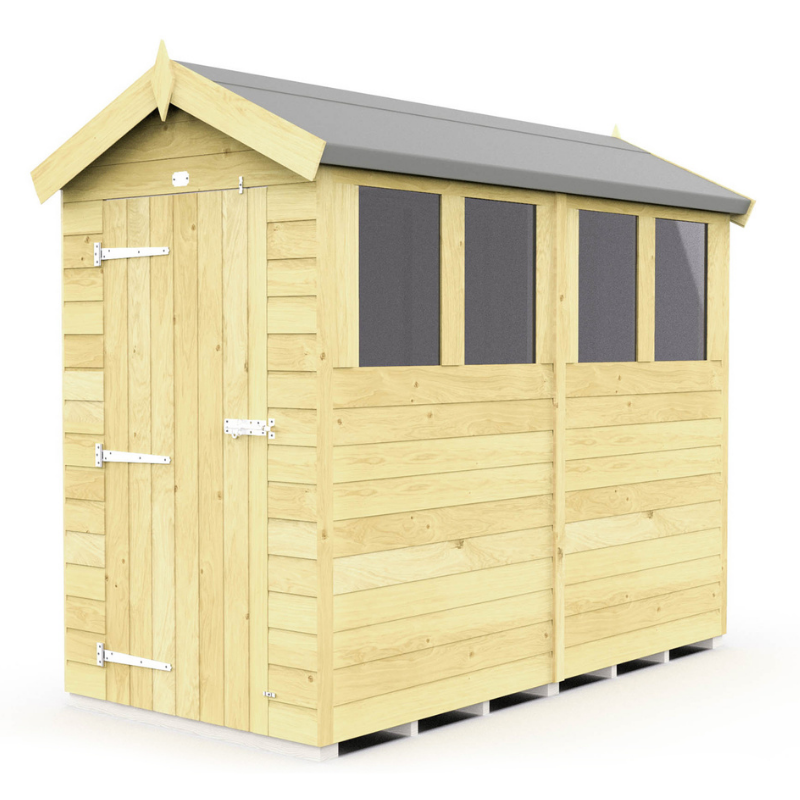 Apex Shed 4ft Single Door With Windows