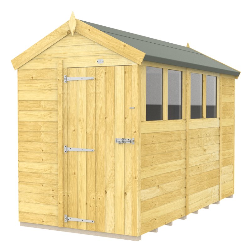 Apex Shed 5ft Single Door With Windows