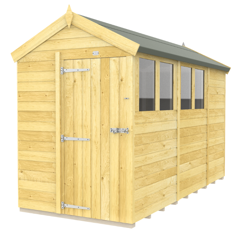 Apex Shed 5ft Single Door With Windows