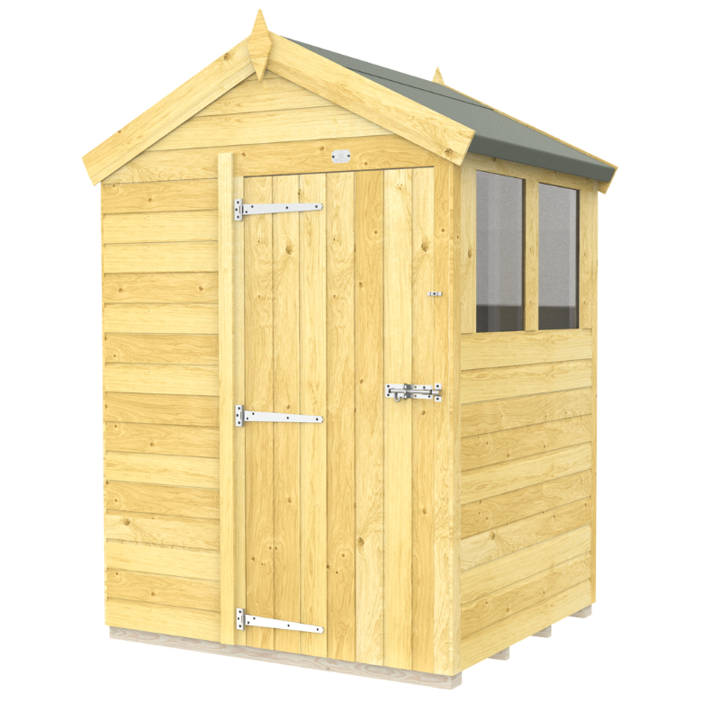 Apex Shed 5ft Single Door With Windows