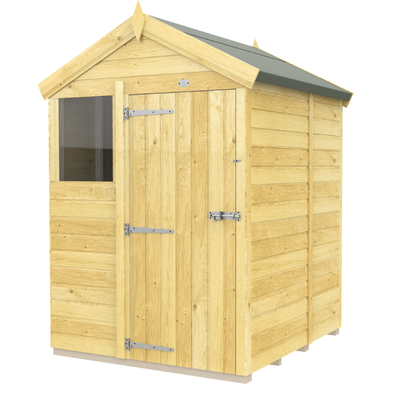 Apex Shed 5ft Single Door With Windows