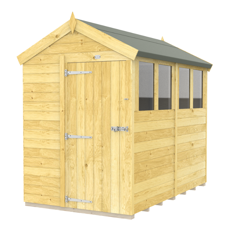 Apex Shed 5ft Single Door With Windows