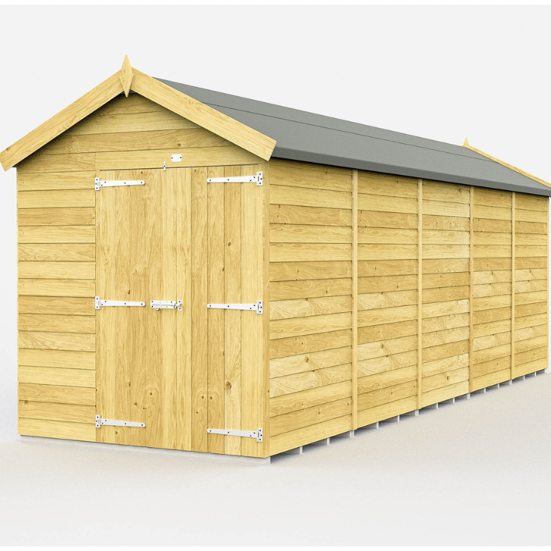 Apex Shed 6ft Double Doors No Windows