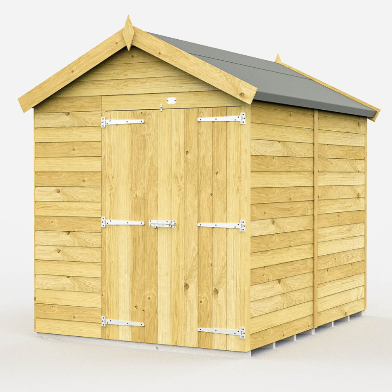 Apex Shed 6ft Double Doors No Windows