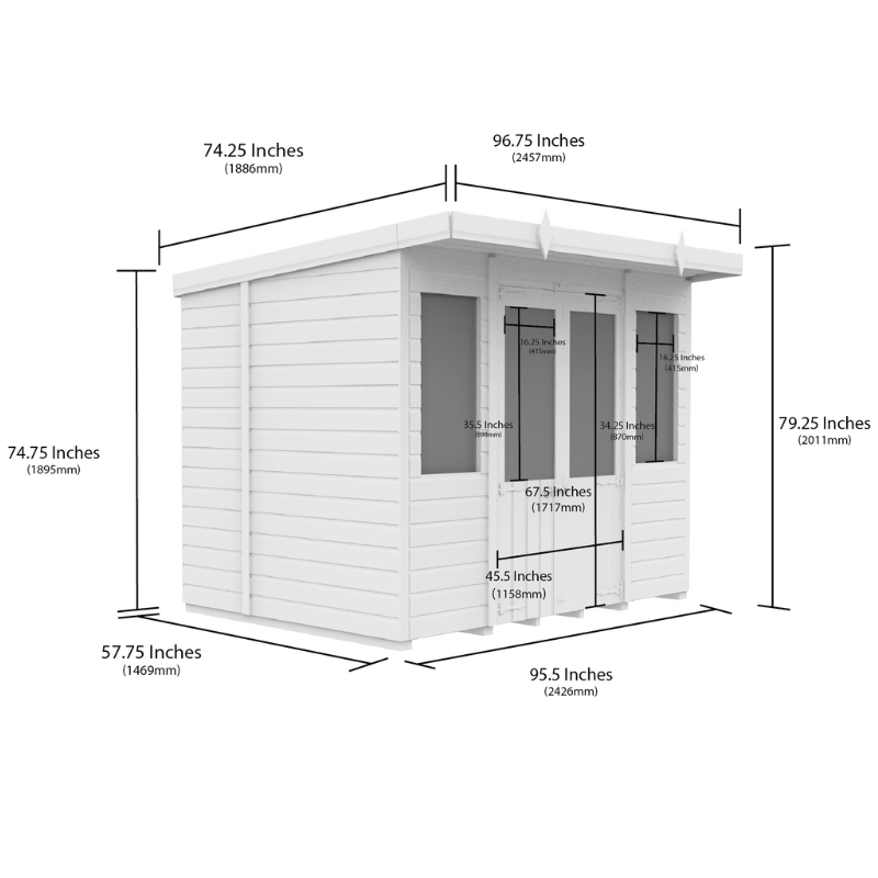 Pent Summerhouse 5ft