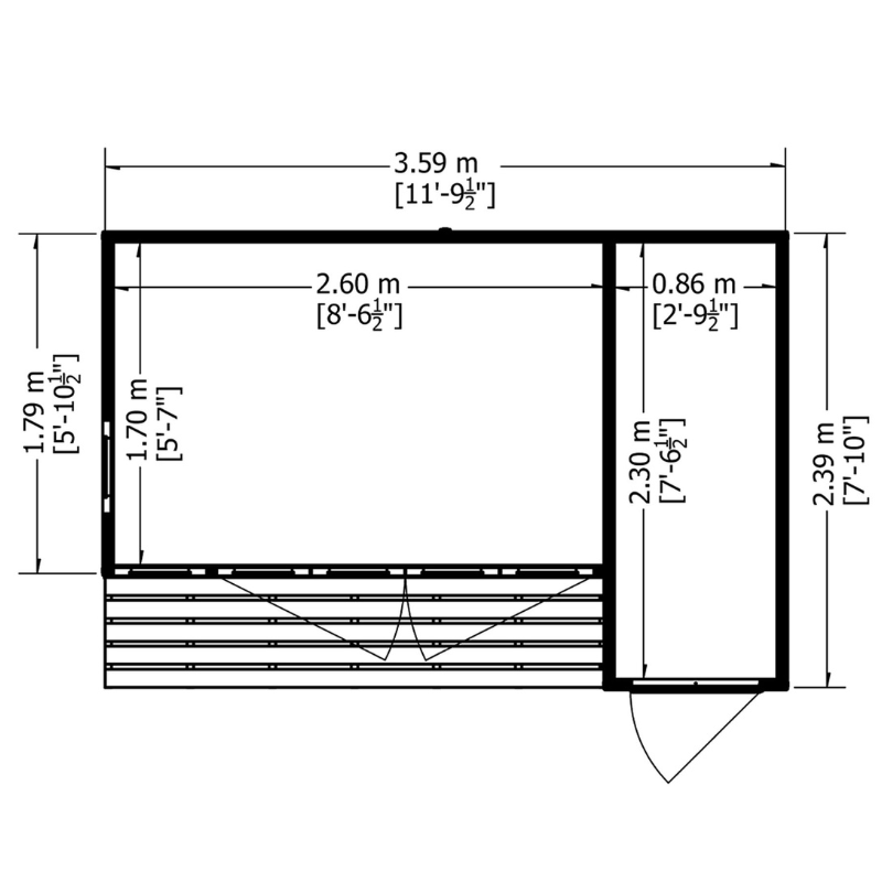 Aster Summerhouse 12x8