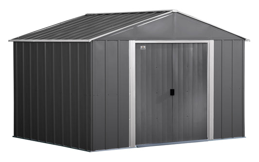 Arrow Steel Storage Shed 10-ft x 8-ft High Point Galvanized - Idealoutdoorliving